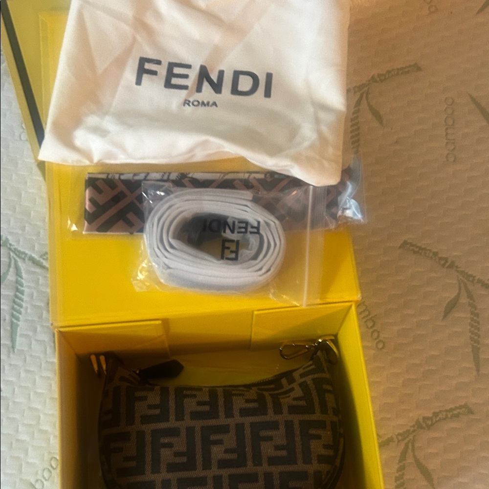 Fendi Black and Brown Men's Belt Set